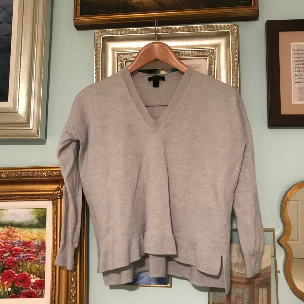J. Crew v-neck pastel sweater
